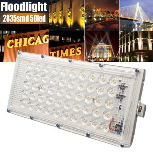 50w 50 Led White Shell Flood Light