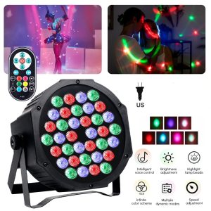 36 LED RGB Full Color Stage -DJ Disco - Party - Wedding Lights with Remote Controller