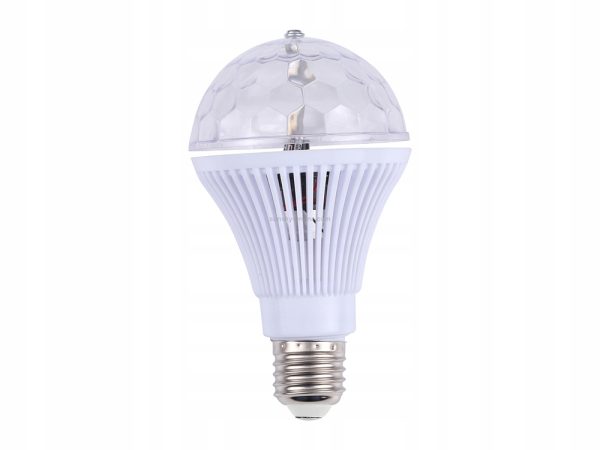 Disco Light Bulb - RGB Rotating E27 3W LED - Image 4