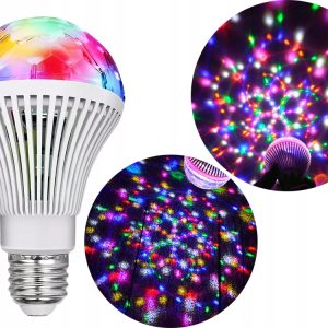 Disco Light Bulb - RGB Rotating E27 3W LED
