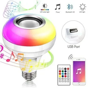 Led music bulb RGB wireless Bluetooth light bulb with speaker