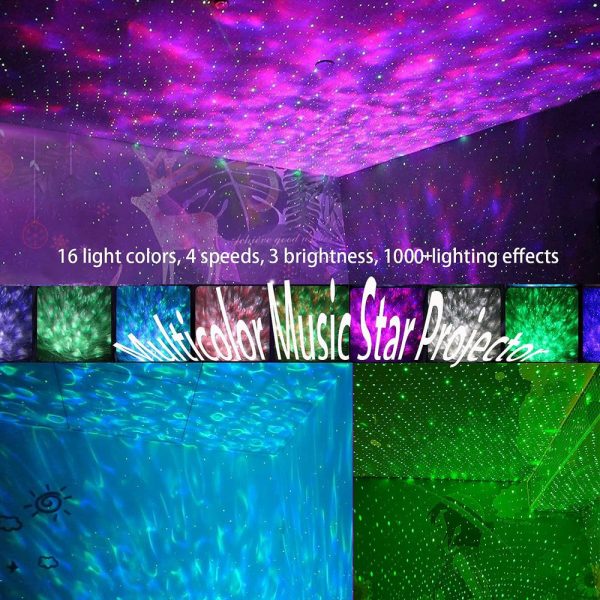 Galaxy Light Projector with Remote & Bluetooth Speaker - Image 6