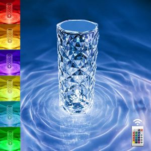 Crystal Table Lamp USB Charging touch Lamp (Multi-color)